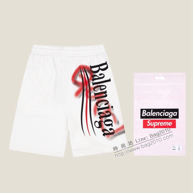 Balenciaga專櫃巴黎世家2023SS新款印花短褲 男女同款 tzy2749